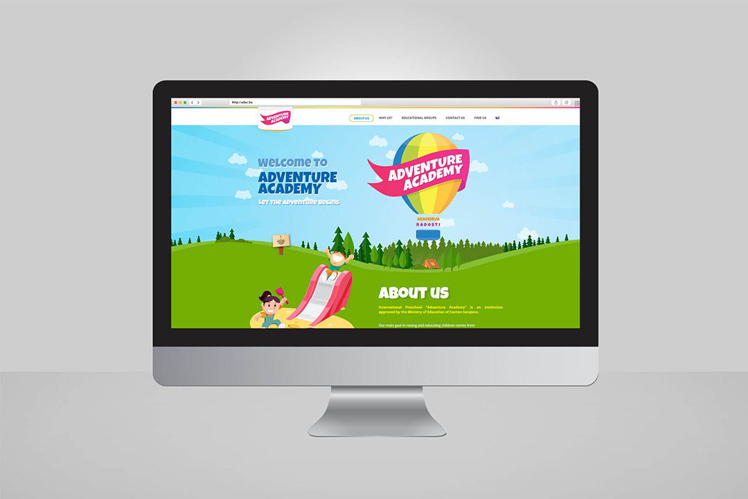 Project Adventure Academy, Website Design