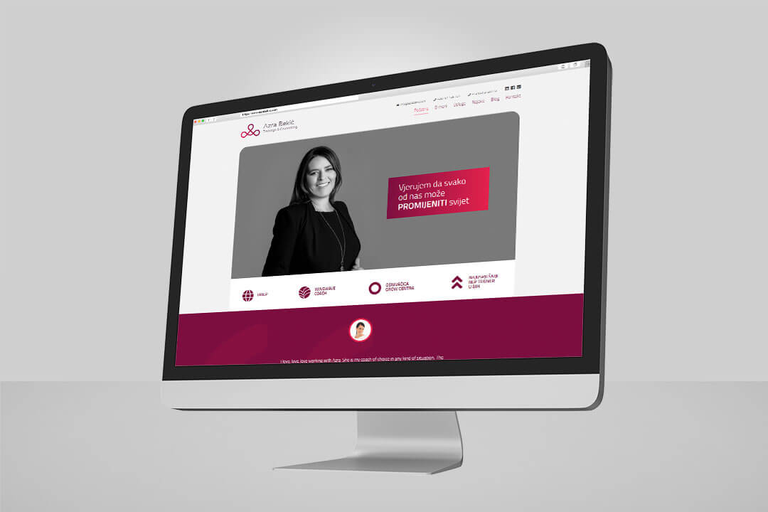 Project Azra Bekić, Website Design