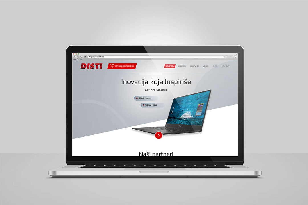 Project Disti - IT equipment, Website Design, Programming