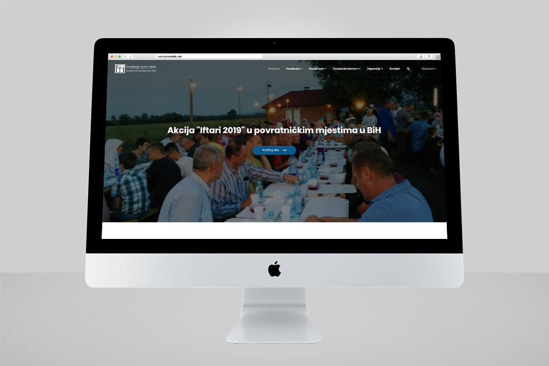 Project Izvor Nade, Website Design