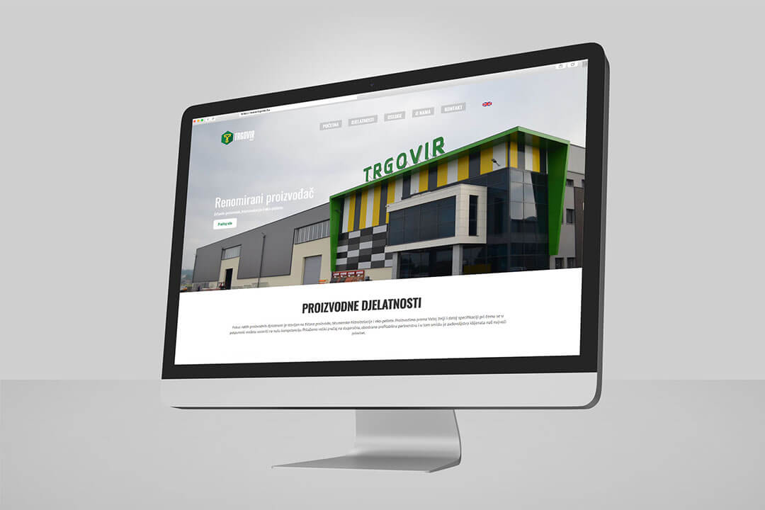 Project Trgovir, Website Design, Programming